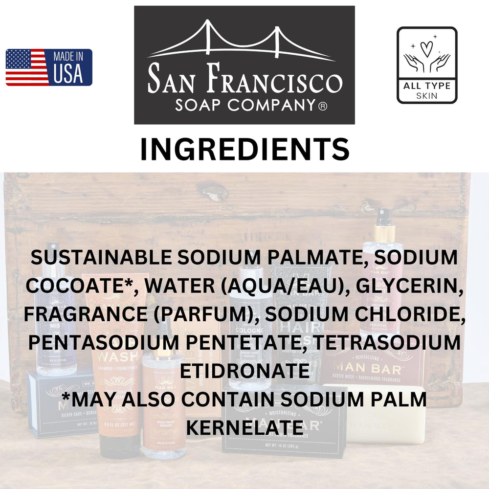 San Francisco Soap Company close-up of bar texture highlighting gentle moisturizing benefit