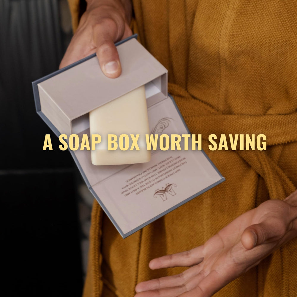 San Francisco Soap Company bar next to a coin for scale showing compact size