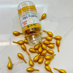 Sanar Naturals capsules in travel kit showing easy carry for trips
