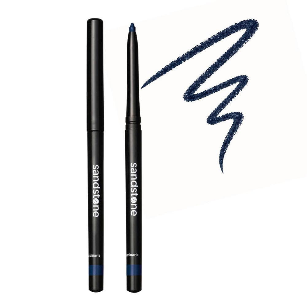 Sandstone Scandinavia blue pencil front view showing sleek design and precise control