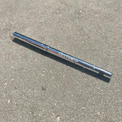Sandstone Scandinavia pencil held in hand to show size and travel-friendly scale