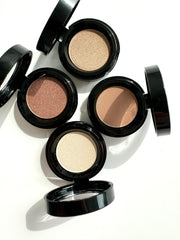 Sandstone Scandinavia styled on vanity with brushes highlighting ethical vegan formula