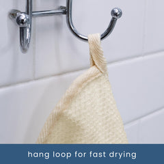 S&T INC. hang loop detail enabling quick drying and reduced mildew risk