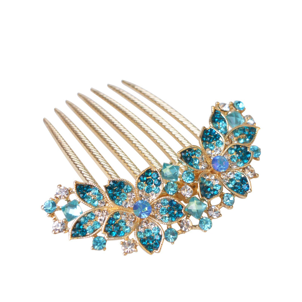 Sankuwen hair comb in half-up hairstyle demonstrating easy styling and polished finish benefit