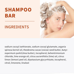 SAPHUS shampoo bar on bathroom counter with accessories for sustainable living