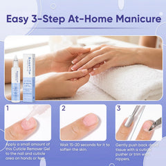 SASSYTIP before and after cuticle results showing cleaner nail beds