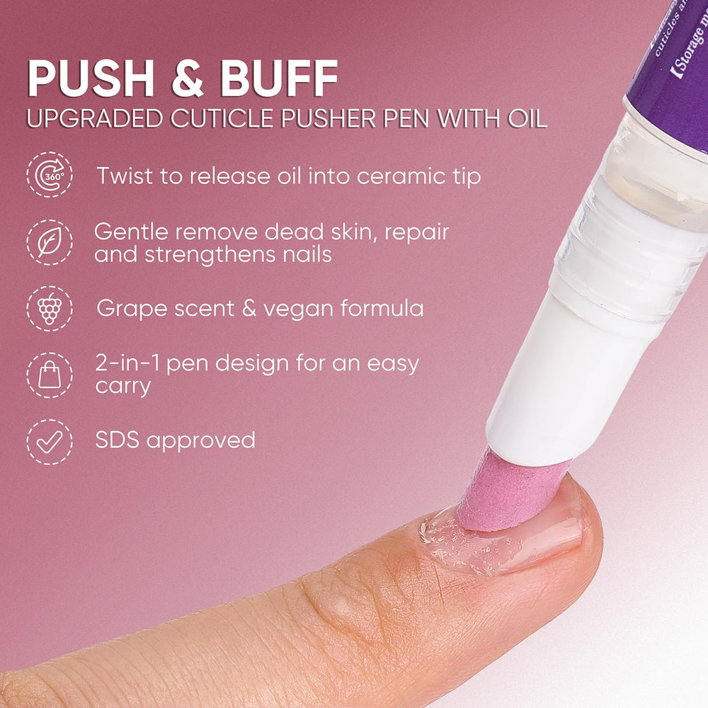 SASSYTIP in-use cleaning dirt from nail edge for tidier cuticles and healthier look
