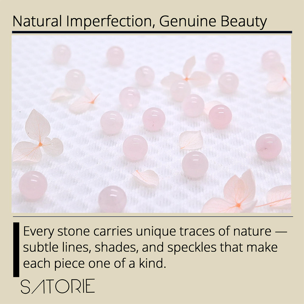 Satorie bottle on bathroom counter implying easy daily skincare use