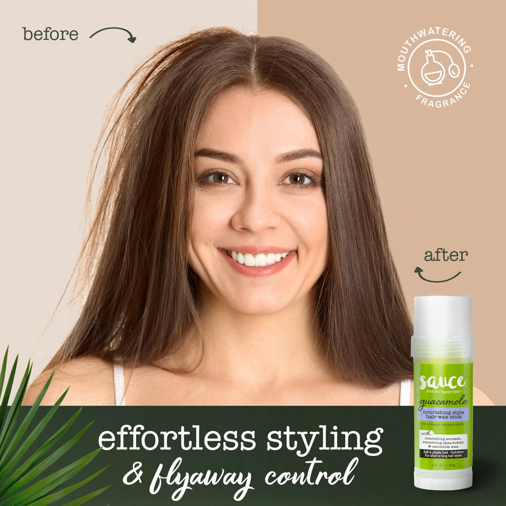 SAUCE BEAUTY avocado and shea butter closeup highlighting nourishing ingredients benefit: hydration