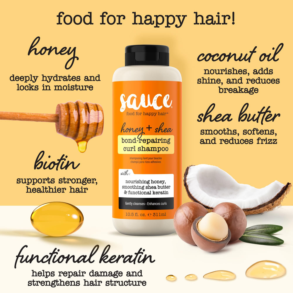 SAUCE BEAUTY label view showing key ingredients and clean formula benefit