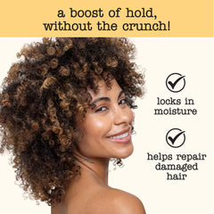 SAUCE BEAUTY dispensed in hand ready for application and styling