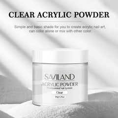SAVILAND acrylic brush picking up a bead of mixed powder showing ease of shaping and strong adhesion
