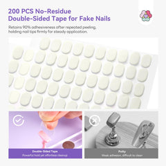 SAVILAND adhesive tabs pack detail showing reusable no-residue benefit