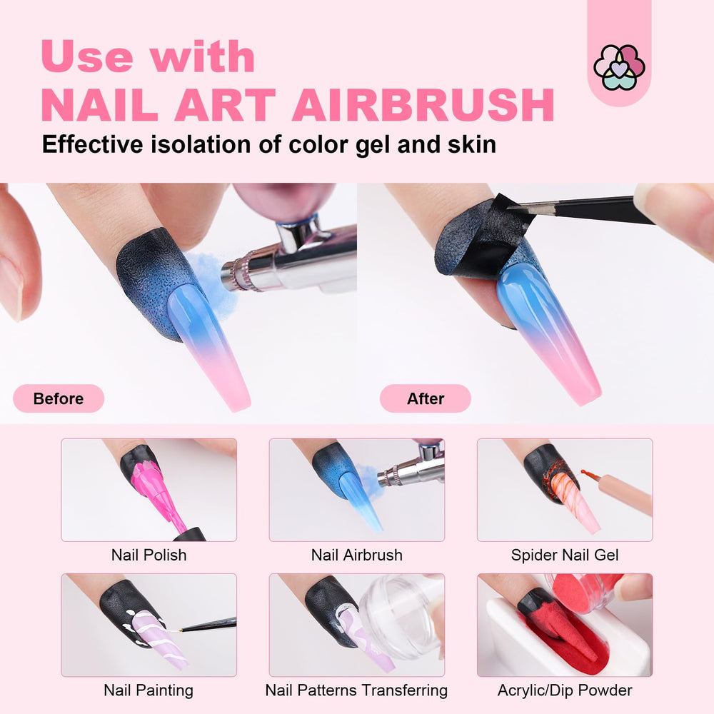 SAVILAND clean nail edge after peeling protector showing minimal cleanup required