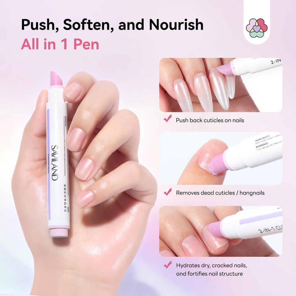 SAVILAND before and after nails showing neater cuticles and brightness