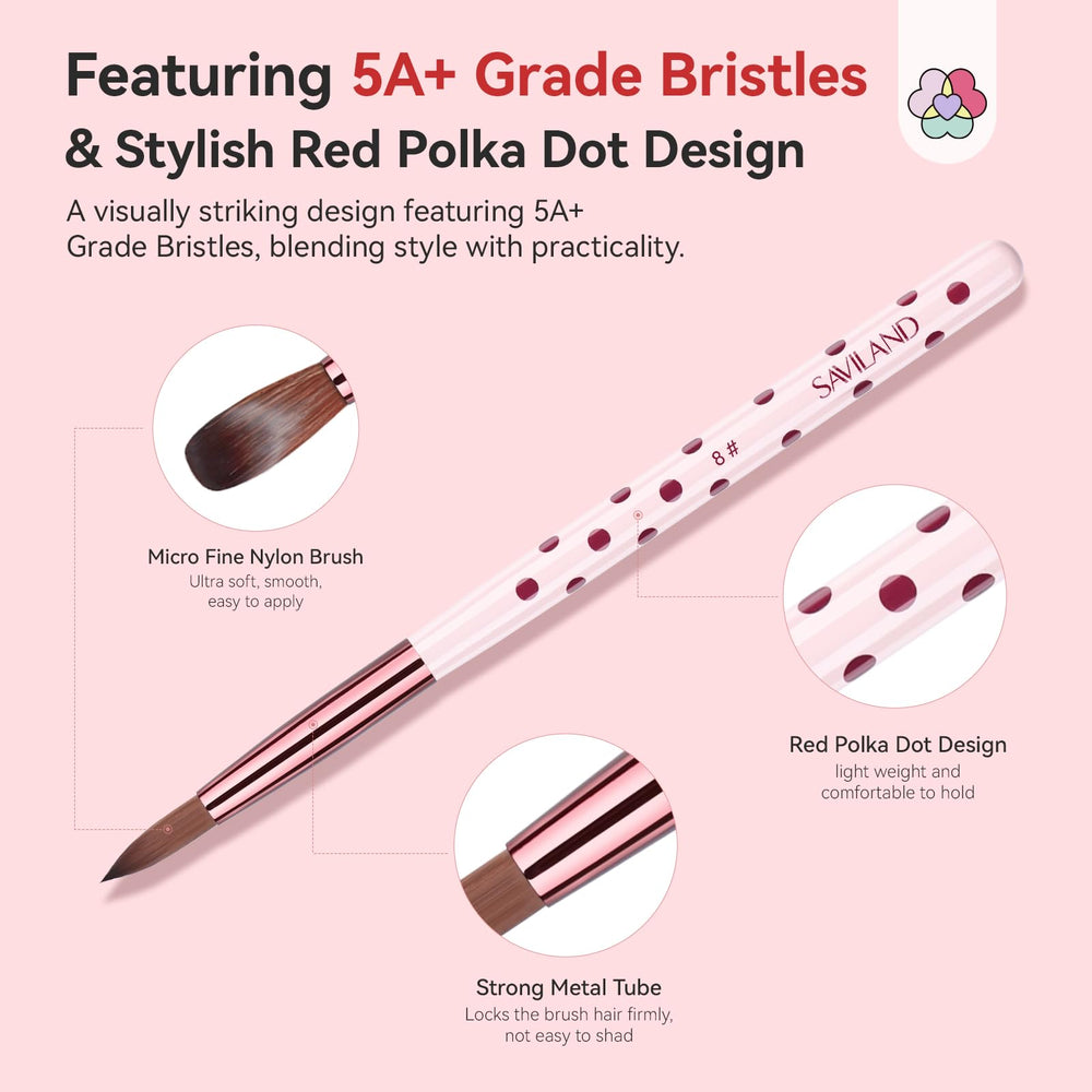 SAVILAND close-up of dense bristles showing tip resilience and smooth powder pickup