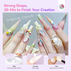 SAVILAND dual form used to create instant nail extensions neatly