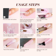 SAVILAND finished acrylic nails in a lifestyle shot showing durable salon-style results