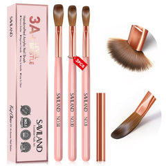 SAVILAND front packaging showing three pink-handle brushes for professional results