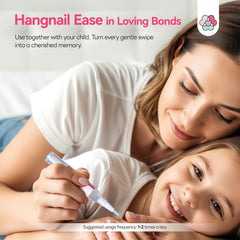 SAVILAND parent applying pen after bath to soothe and hydrate cuticles
