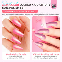 SAVILAND nails being sponged for ombre effect showing easy blending