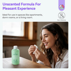 SAVILAND bottle on bathroom counter suggesting easy at-home use