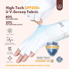 SAVILAND gloves on hand outdoors illustrating UV protection during activities