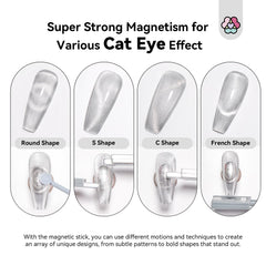 SAVILAND magnet held above nail creating instant cat-eye shimmer