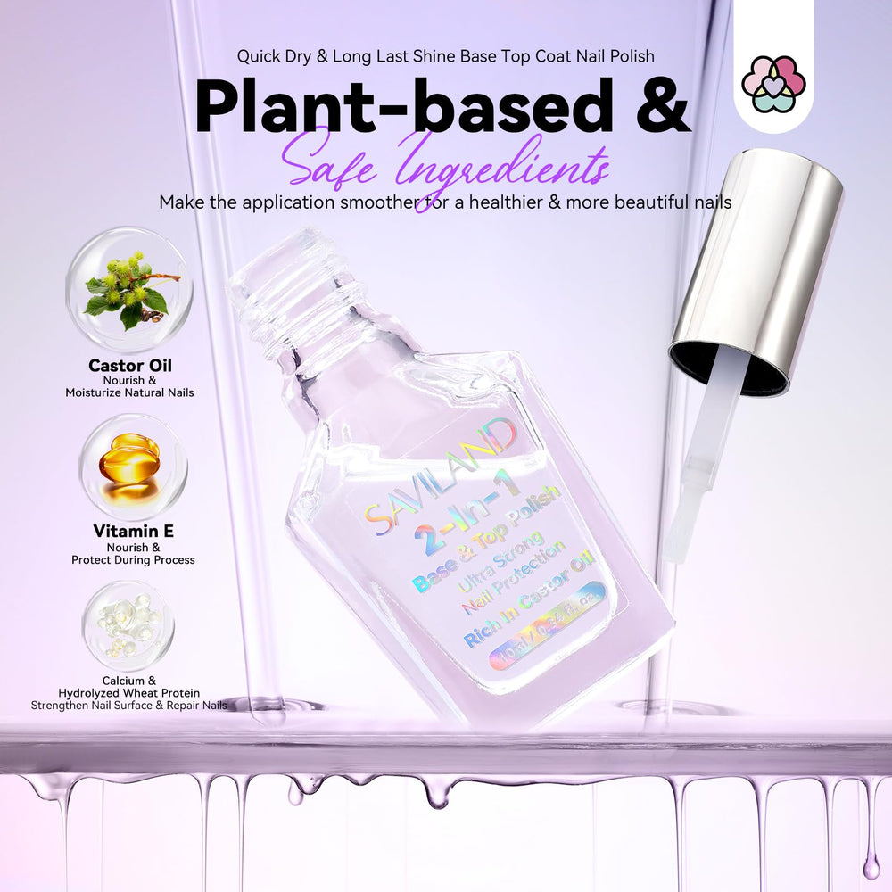 SAVILAND sealing nail art example protecting color and preventing chipping