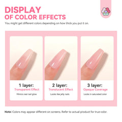 SAVILAND nails before and after showing concealed ridges and improved look benefit
