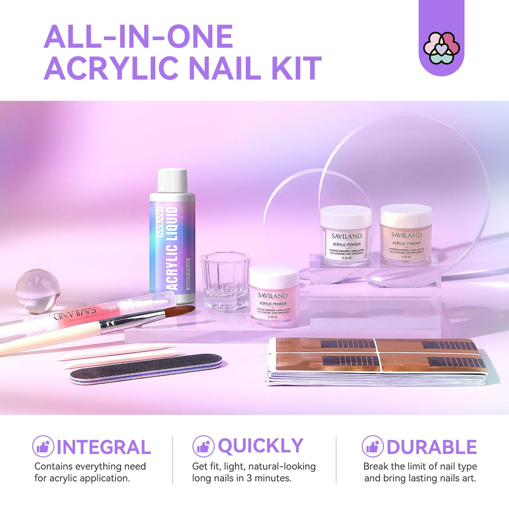 SAVILAND nail forms, file and cuticle pusher ready for prepping nails and creating extensions