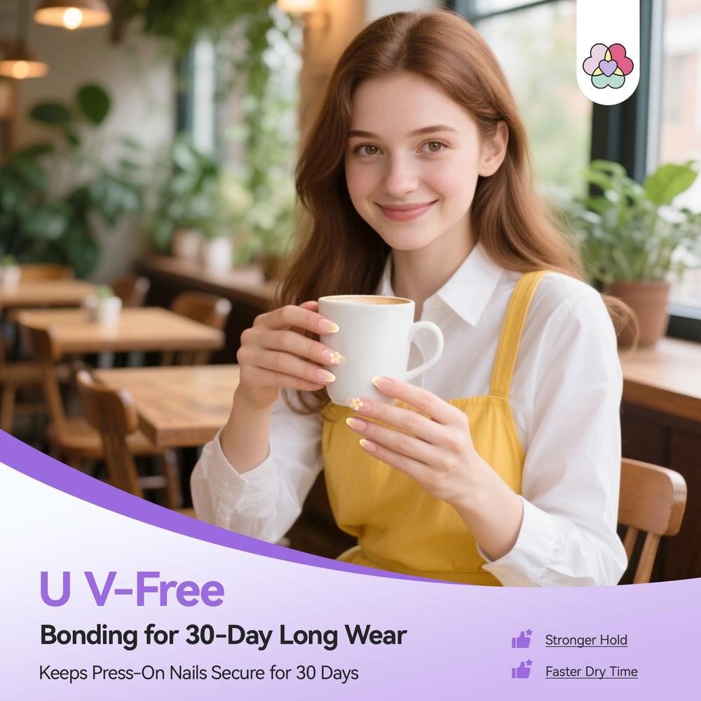 SAVILAND bonded nail during daily tasks demonstrating durable 30-day wear