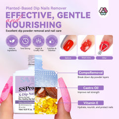 SAVILAND remover bottle with applicator brush illustrating precise application