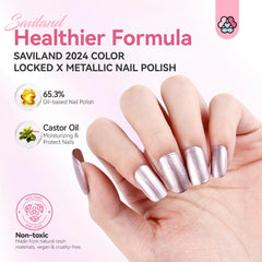 SAVILAND application on fingernails demonstrating even coverage and professional look