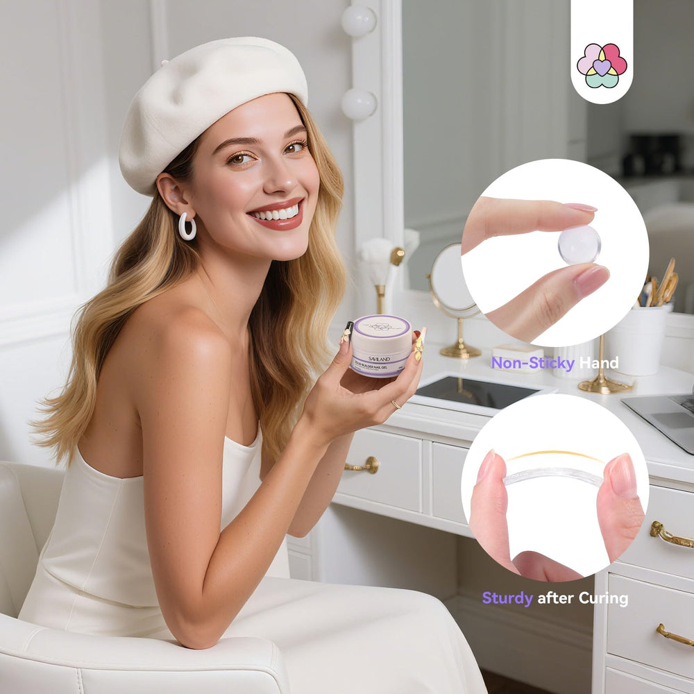 SAVILAND sculpting in use with brush showing precise shaping benefit