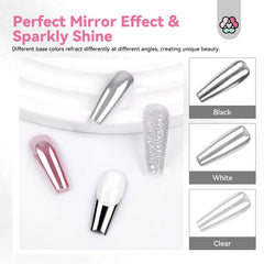 SAVILAND applicator detail poised over powder, illustrating easy precise application benefit