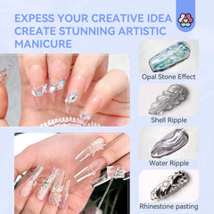 SAVILAND finished styled nails in lifestyle setting showing shine