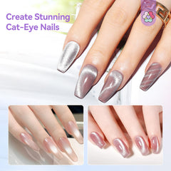 SAVILAND lifestyle shot of magnet with finished nails showcasing design versatility