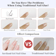 SAVILAND gel texture close-up highlighting smooth resin and easy curing