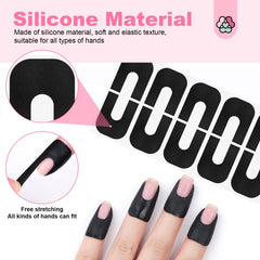 SAVILAND tweezers and spread of U-shaped guards organized for quick application