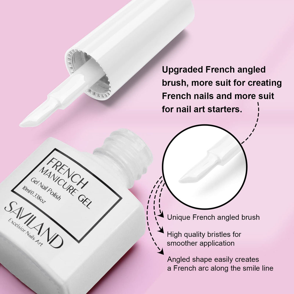 SAVILAND white swatch fan displaying opaque coverage and color payoff