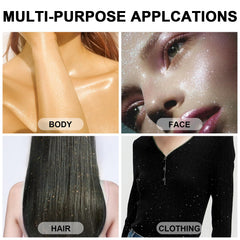 Scarman glitter detail on fabric demonstrating washable sparkle