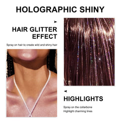 Scarman used for nails and crafts adding precise holographic purple accents
