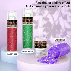 Scarman glitter on shoulder and arm creating festival-ready luminous body highlight