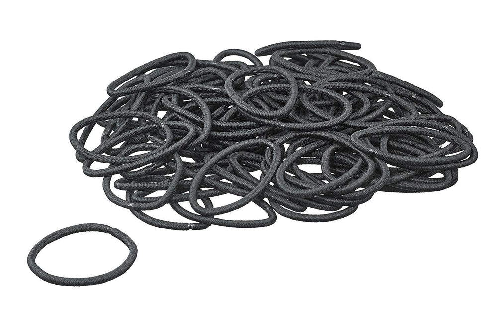 Scunci elastics in use in a ponytail offering secure hold without metal