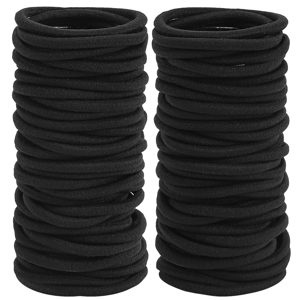 Sderoq hair tie in use securing a curly ponytail without slipping