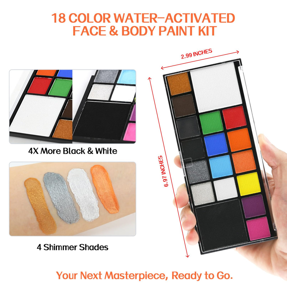 Seaboll paint swatches on paper demonstrating color payoff and blending ability benefit