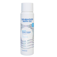 Seaweed Bath Co front label of 12 ounce unscented conditioner showing product details and size benefit