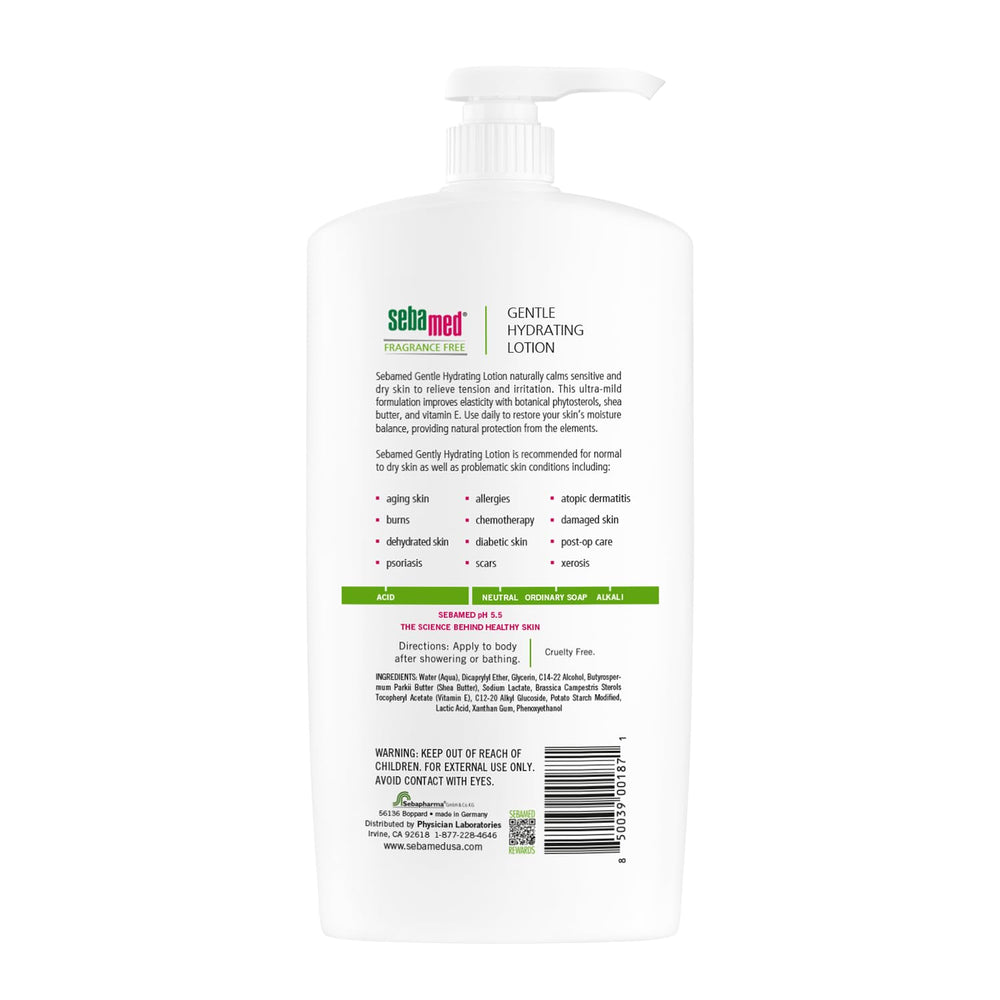 SEBAMED pump dispensing lotion for easy family use and convenience