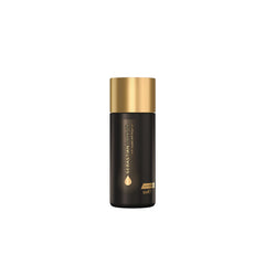 Sebastian travel-size bottle front view showing compact conditioning solution and portability